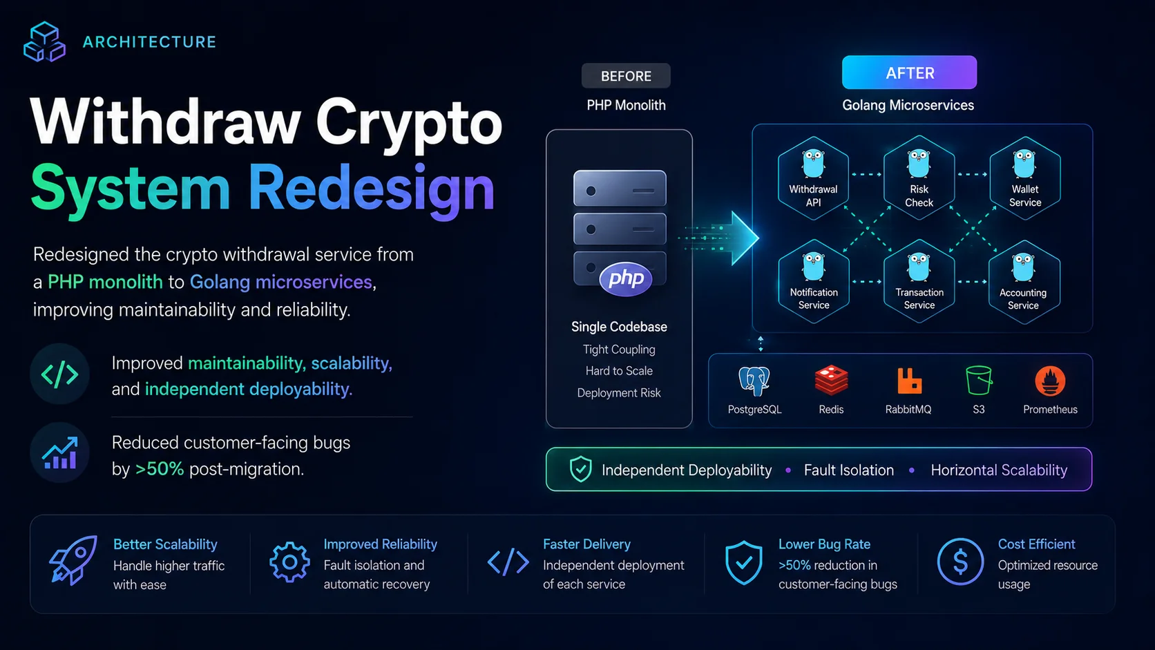 Withdraw Crypto System Redesign